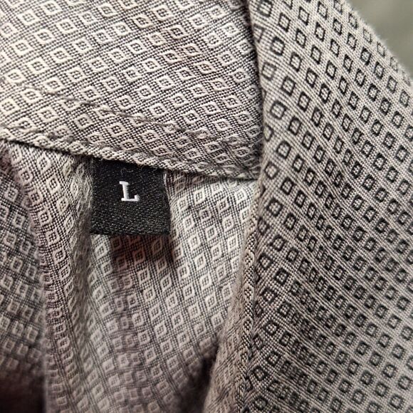 Seven 7 Diamonds Long Sleeve Button Shirt Men's L Grey w/Contrast Stitching - Picture 6 of 11